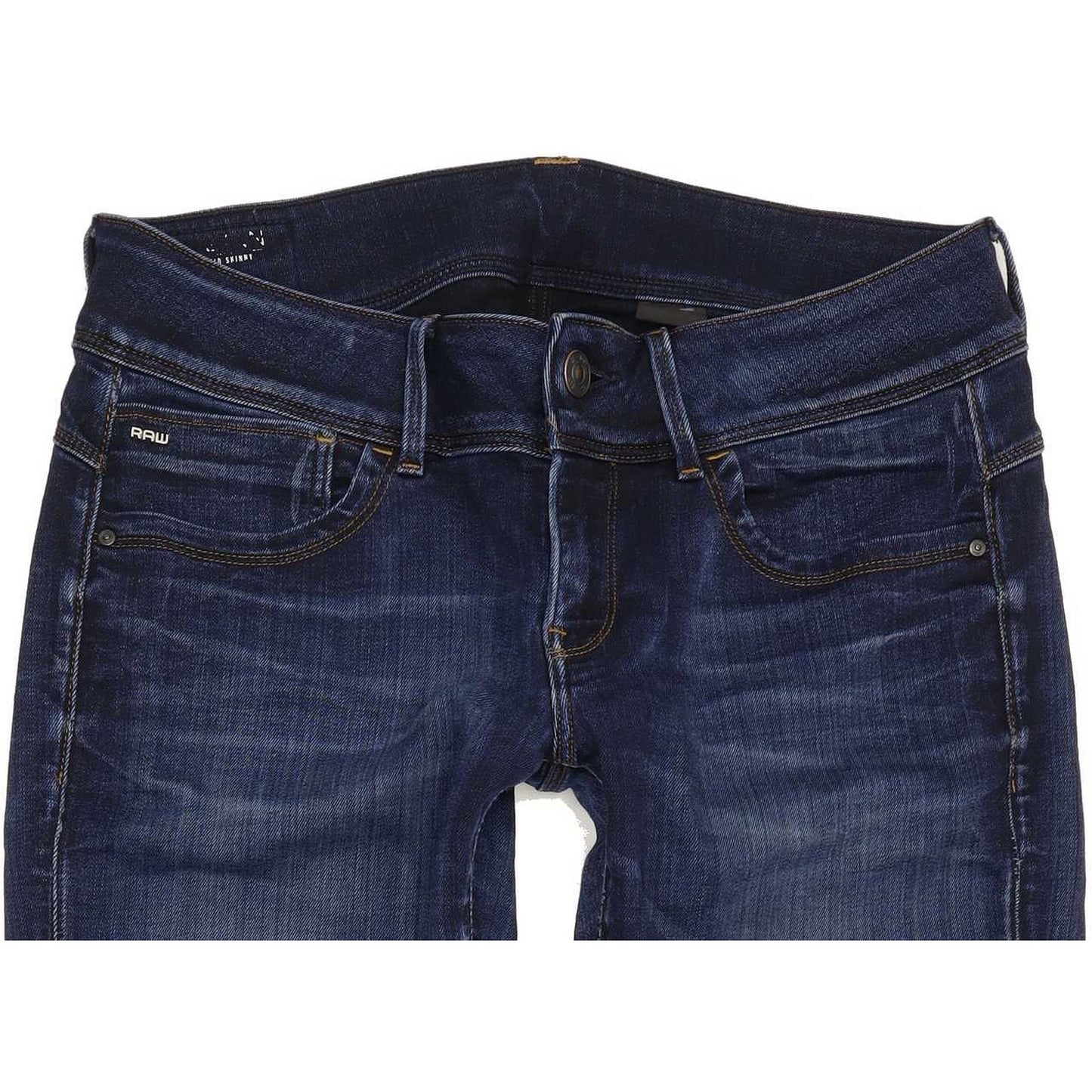 G-Star Lynn Mid Women Blue Skinny Slim Stretch Jeans W30 L27