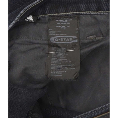 G-Star New Radar Men Navy Straight Slim Jeans W33 L32