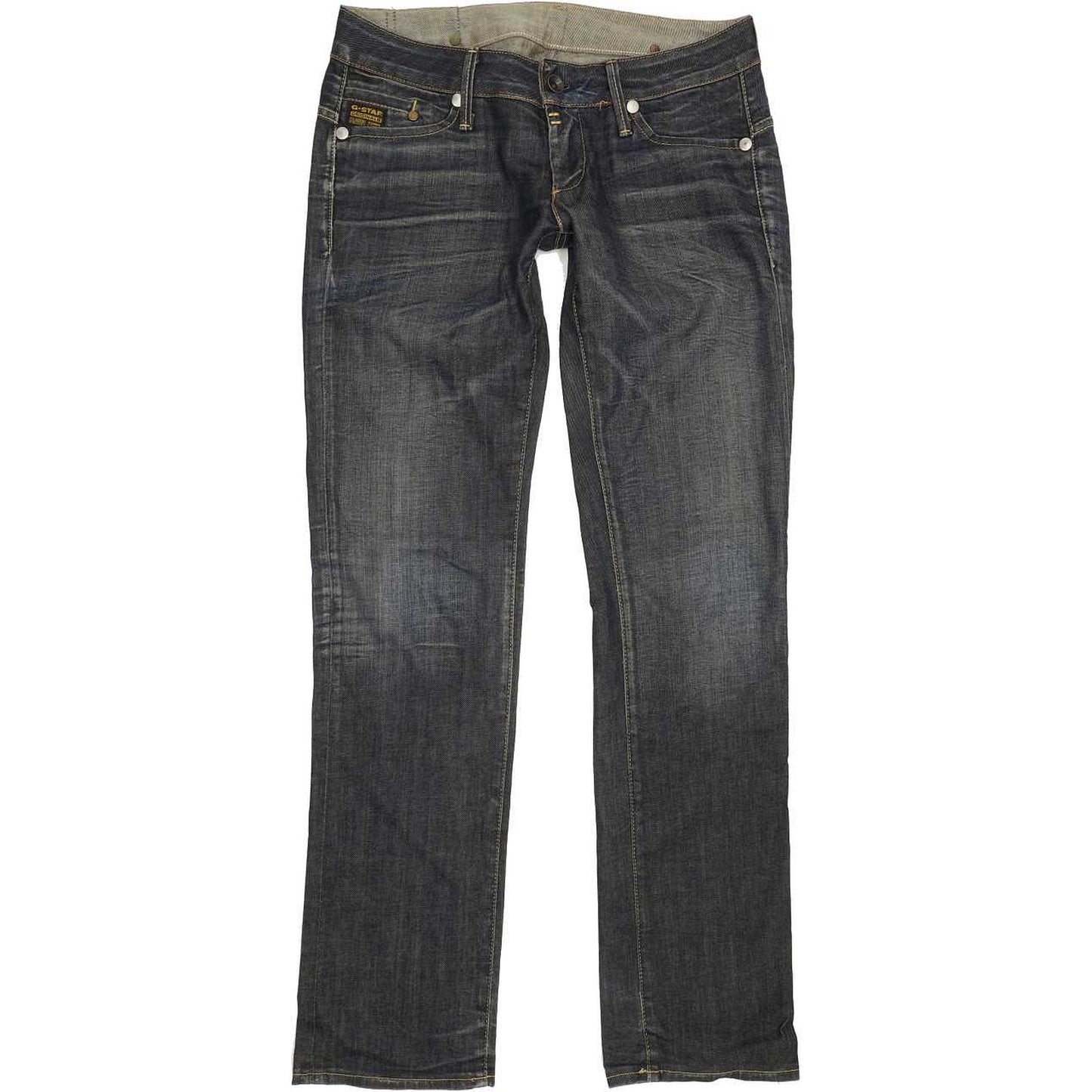 G-Star Midge Women Blue Straight Slim Stretch Jeans W30 L32
