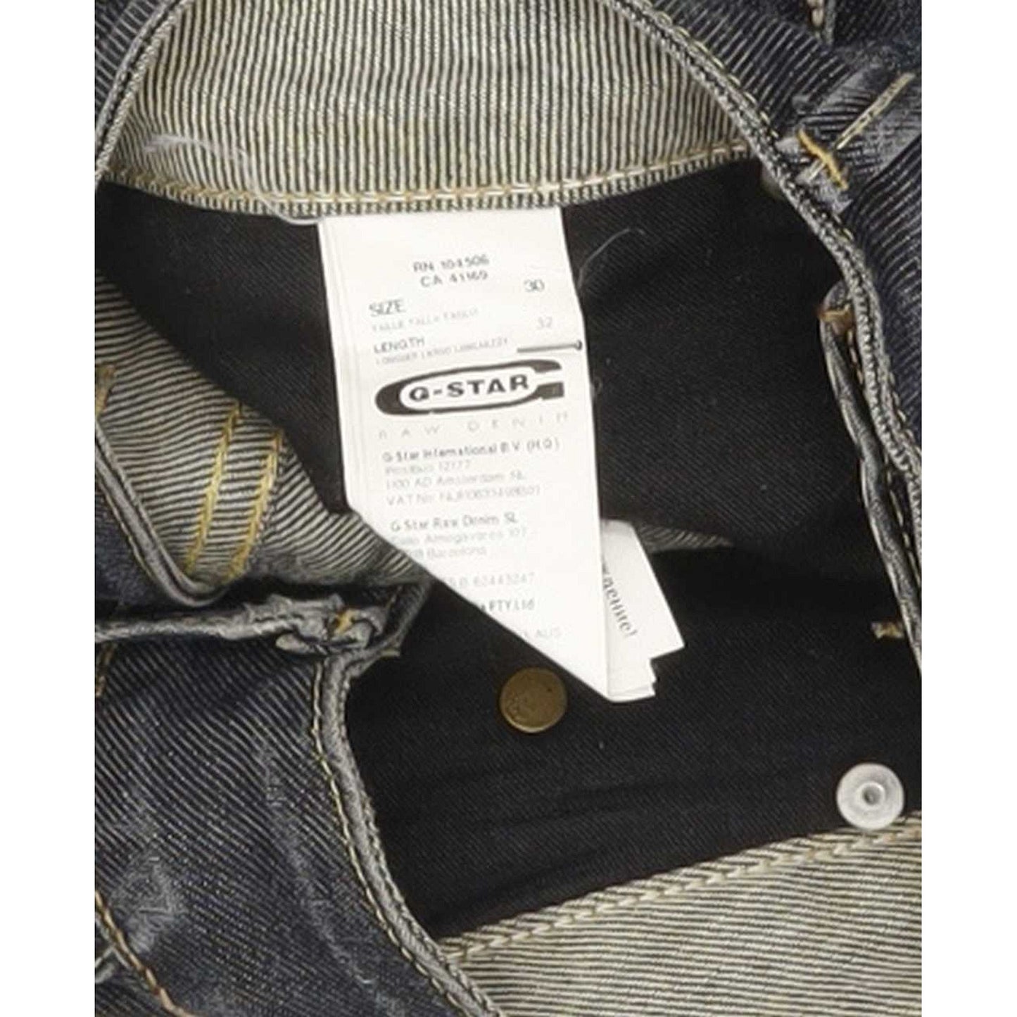 G-Star Midge Women Blue Straight Slim Stretch Jeans W30 L32