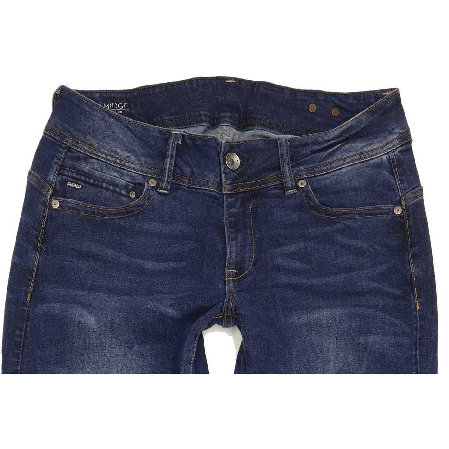 G-Star Midge Mid Women Blue Straight Regular Jeans W31 L34