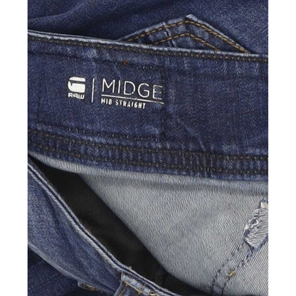 G-Star Midge Mid Women Blue Straight Regular Jeans W31 L34