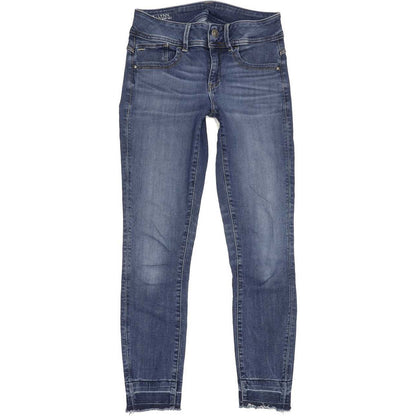 G-Star Lynn-B Mid Ankle Women Blue Skinny Slim Stretch Jeans W28 L32