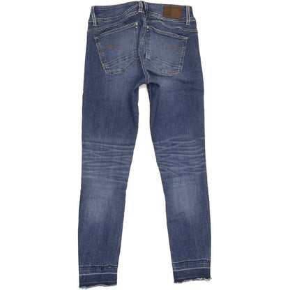 G-Star Lynn-B Mid Ankle Women Blue Skinny Slim Stretch Jeans W28 L32