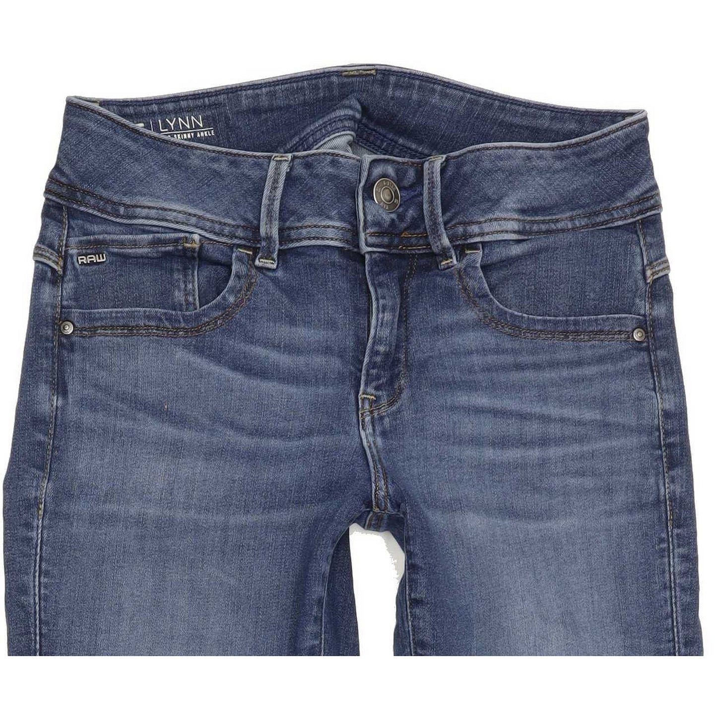 G-Star Lynn-B Mid Ankle Women Blue Skinny Slim Stretch Jeans W28 L32