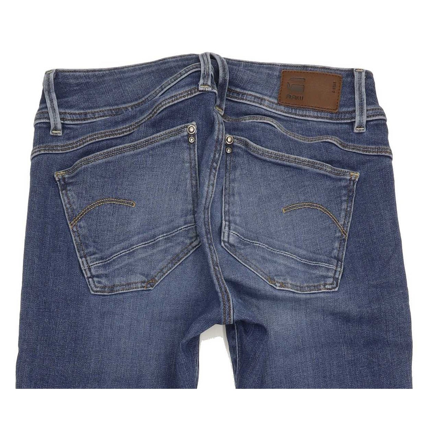 G-Star Lynn-B Mid Ankle Women Blue Skinny Slim Stretch Jeans W28 L32