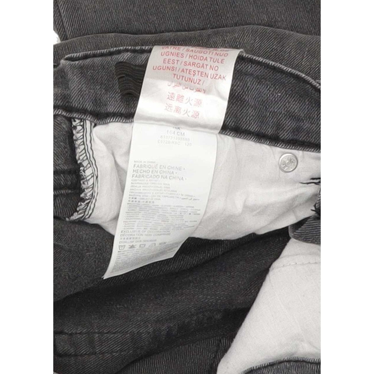 Levi's 512 Kids Grey Tapered Slim Jeans W26 L29
