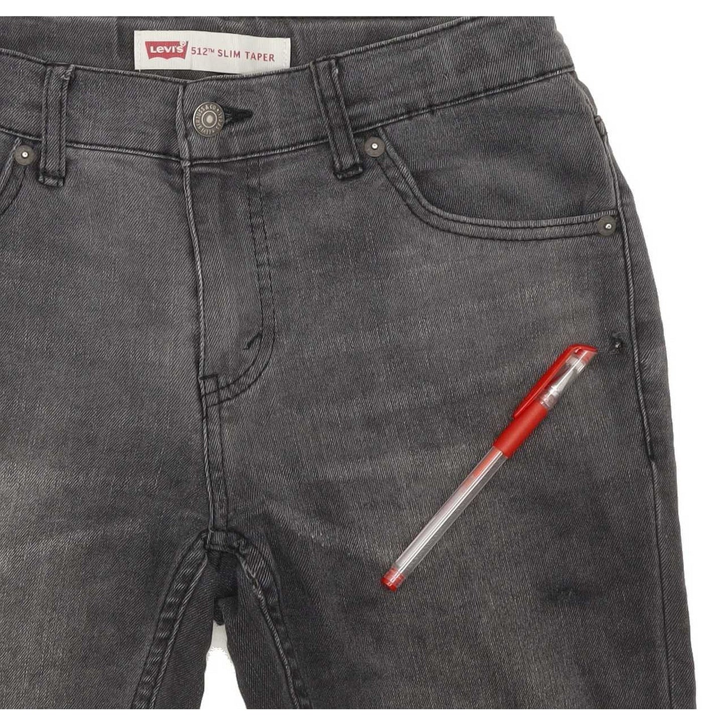 Levi's 512 Kids Grey Tapered Slim Jeans W26 L29