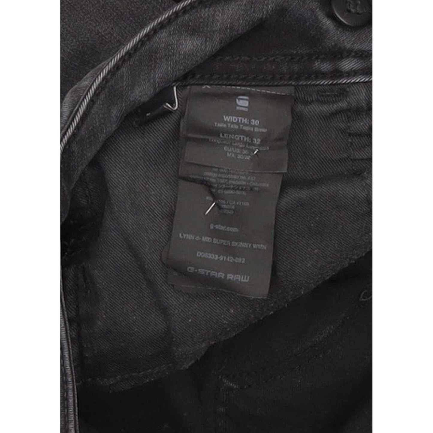 G-Star Lynn d-Mid Women Black Skinny Regular Jeans W30 L31