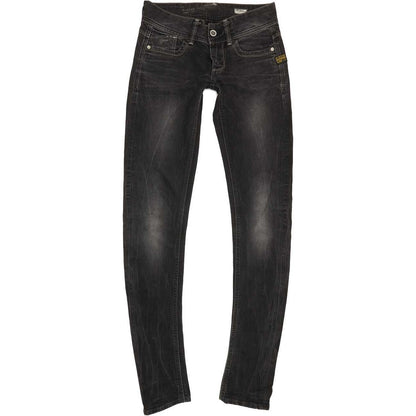 G-Star Lynn Women Black Skinny Slim Stretch Jeans W28 L35