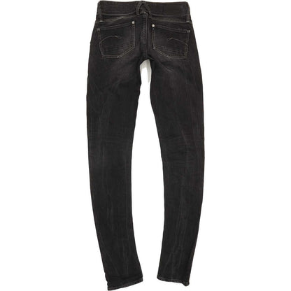 G-Star Lynn Women Black Skinny Slim Stretch Jeans W28 L35