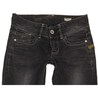G-Star Lynn Women Black Skinny Slim Stretch Jeans W28 L35