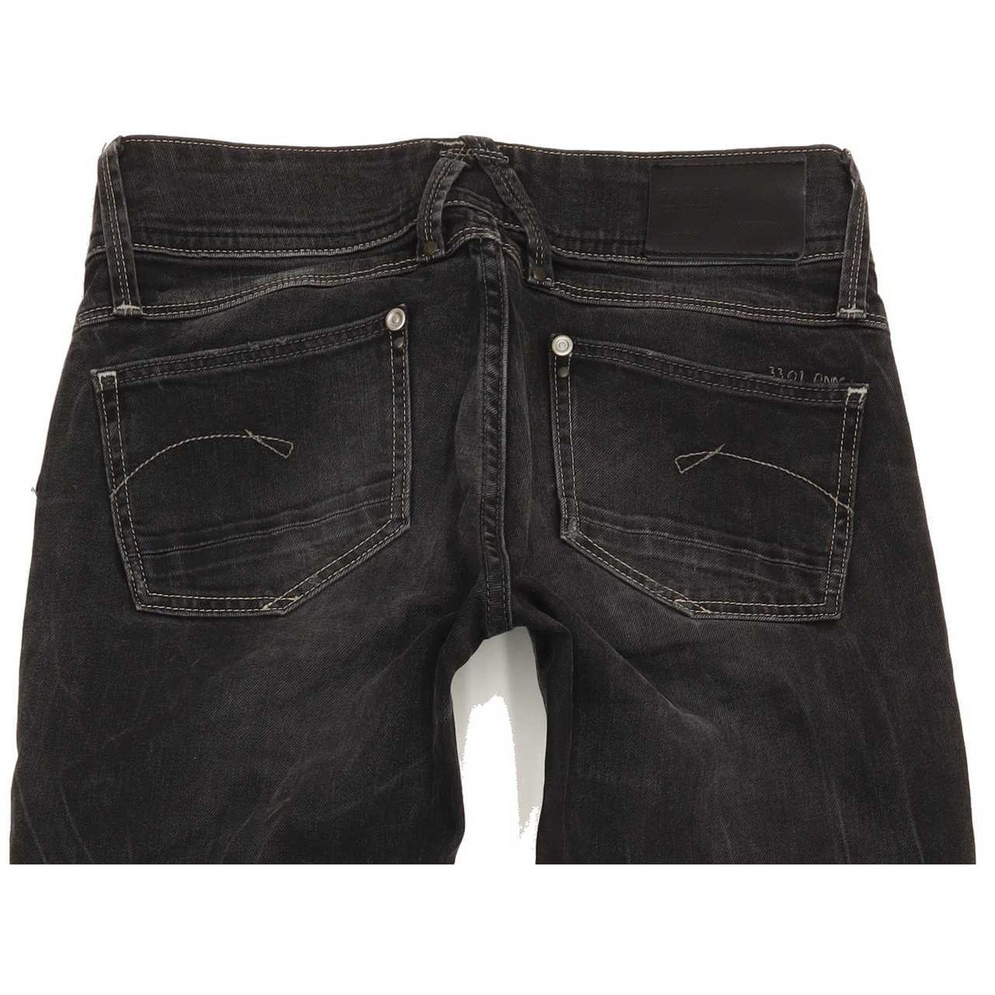 G-Star Lynn Women Black Skinny Slim Stretch Jeans W28 L35