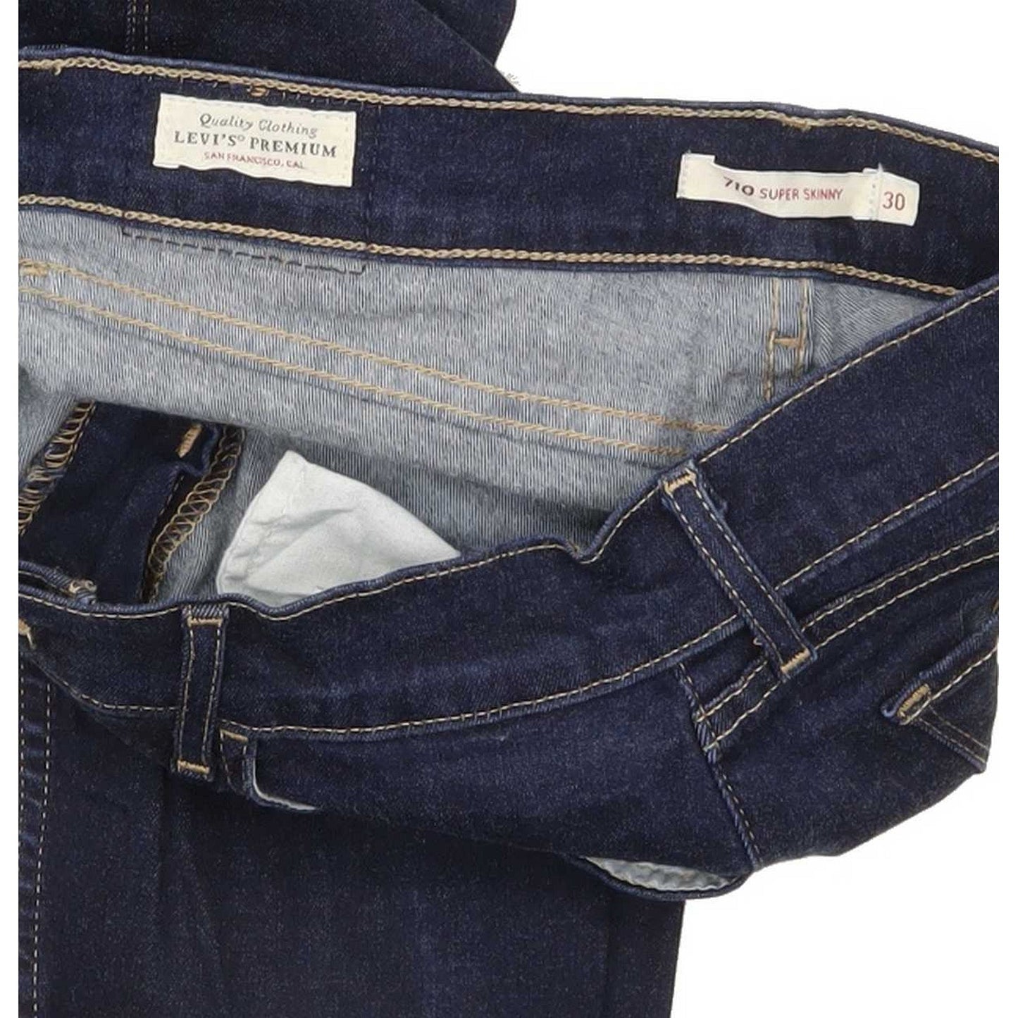 G-Star 710 Super Women Blue Skinny Regular Stretch Jeans W30 L31