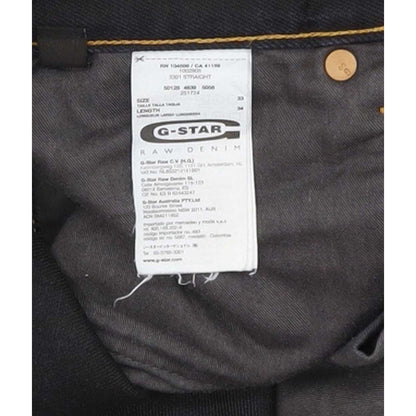 G-Star 3301 Men Blue Straight Regular Jeans W33 L33