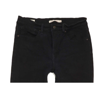 Levi's 724 High Rise Women Black Straight Stretch Jeans W28 L33