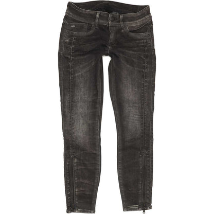 G-Star Lynn Mid Women Charcoal Skinny Slim Stretch Jeans W29 L32