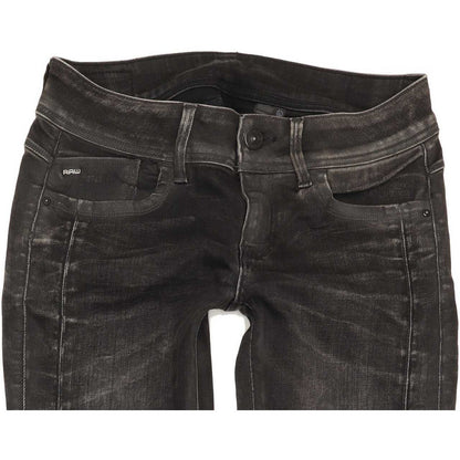 G-Star Lynn Mid Women Charcoal Skinny Slim Stretch Jeans W29 L32