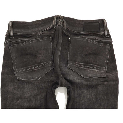G-Star Lynn Mid Women Charcoal Skinny Slim Stretch Jeans W29 L32