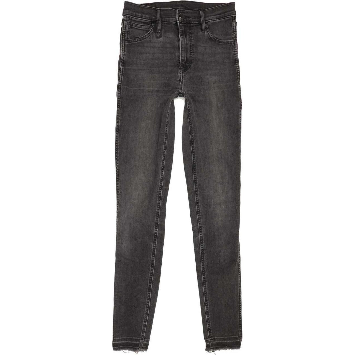 Levi's Line 8 Women Charcoal Skinny Slim Stretch Jeans W26 L30
