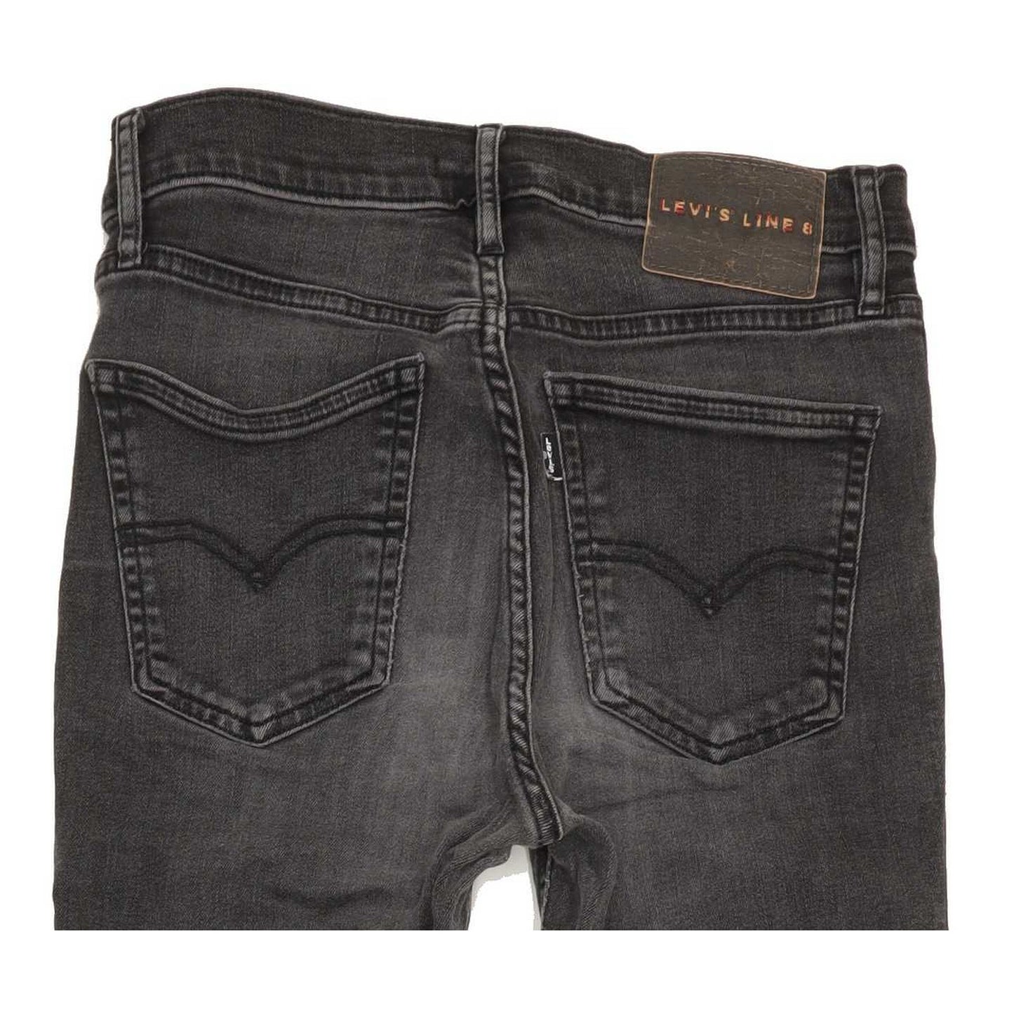 Levi's Line 8 Women Charcoal Skinny Slim Stretch Jeans W26 L30