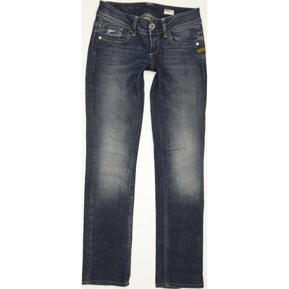 G-Star Lynn Women Blue Straight Slim Stretch Jeans W26 L32