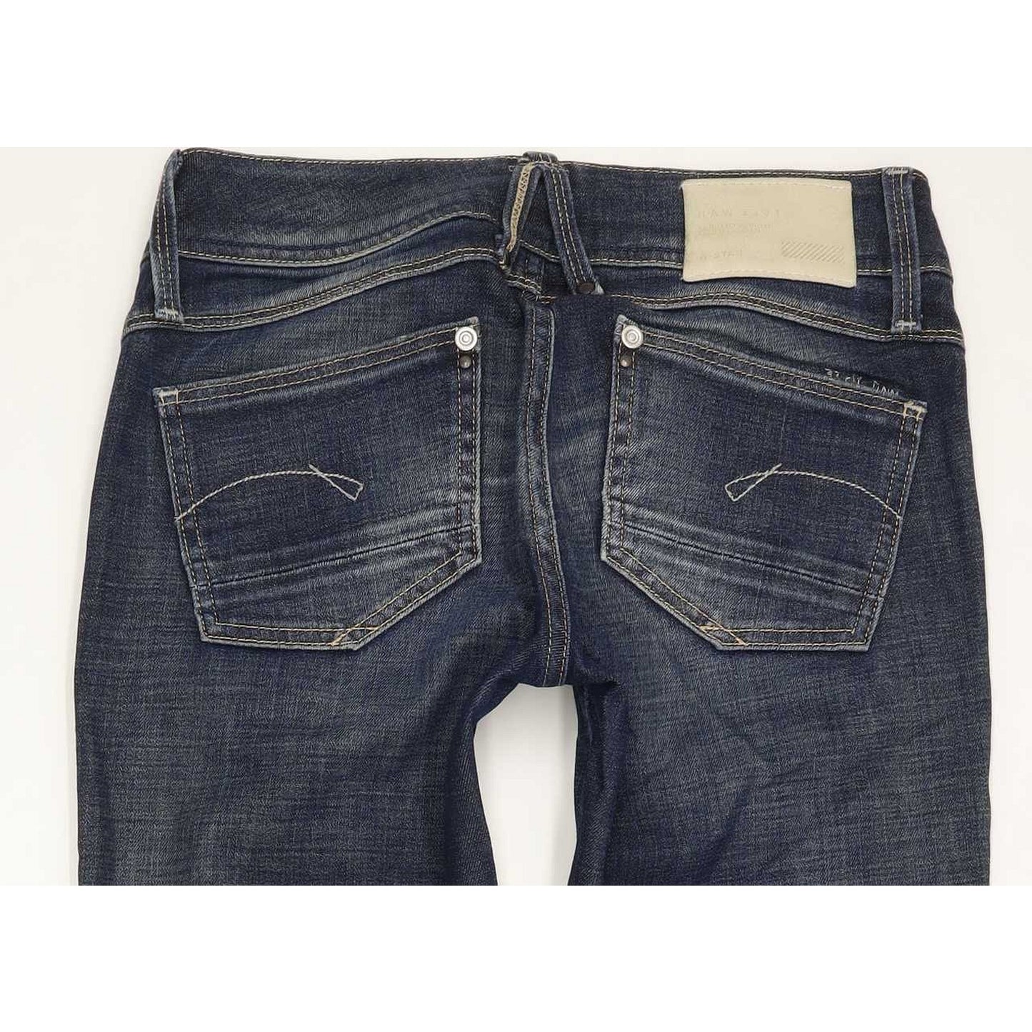 G-Star Lynn Women Blue Straight Slim Stretch Jeans W26 L32