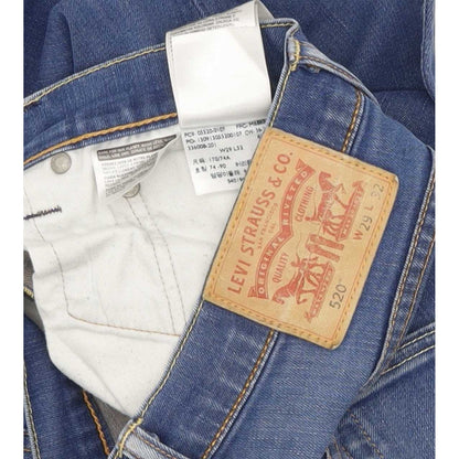 Levi's 520 Men Blue Tapered Regular Stretch Jeans W29 L30