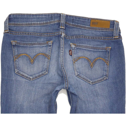 Levi's Demi Curve Women Blue Skinny Slim Stretch Jeans W27 L29