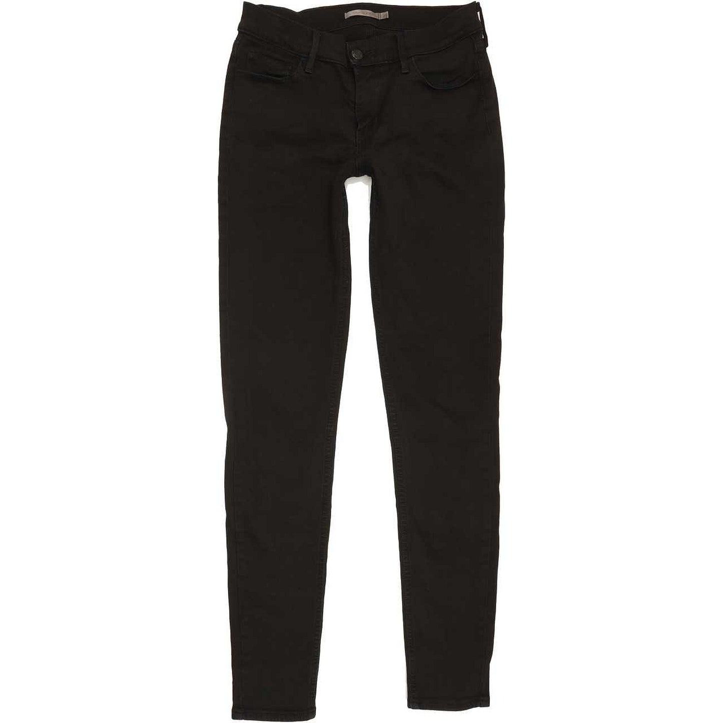 Levi's 710 Super Women Black Skinny Slim Stretch Jeans W29 L31