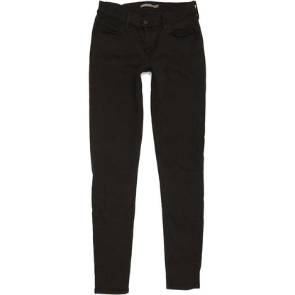 Levi's 710 Super Women Black Skinny Slim Stretch Jeans W29 L31