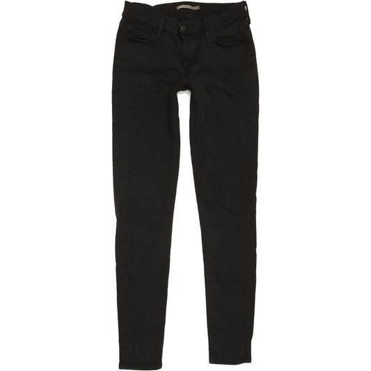 Levi's 710 Super Women Black Skinny Slim Stretch Jeans W29 L31