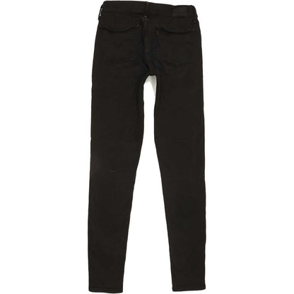 Levi's 710 Super Women Black Skinny Slim Stretch Jeans W29 L31