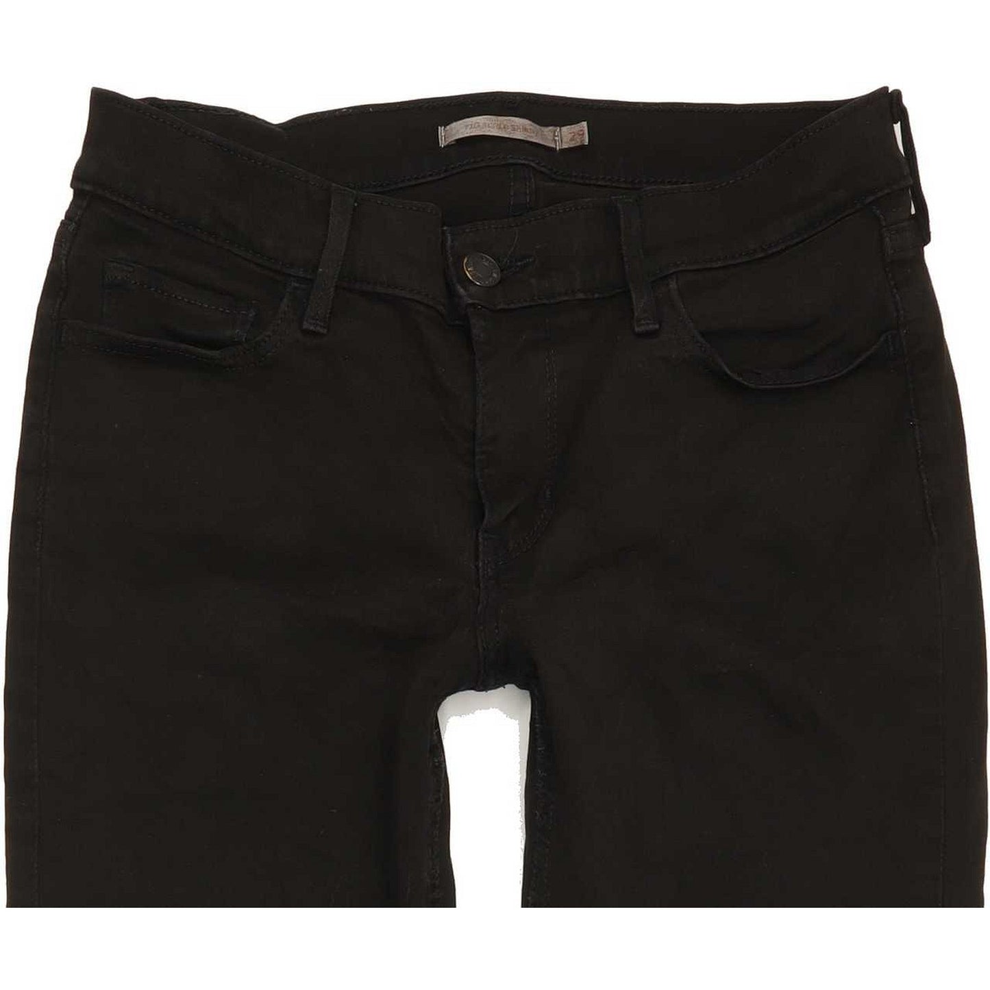 Levi's 710 Super Women Black Skinny Slim Stretch Jeans W29 L31