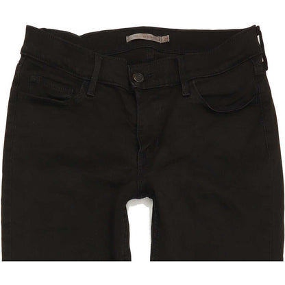 Levi's 710 Super Women Black Skinny Slim Stretch Jeans W29 L31