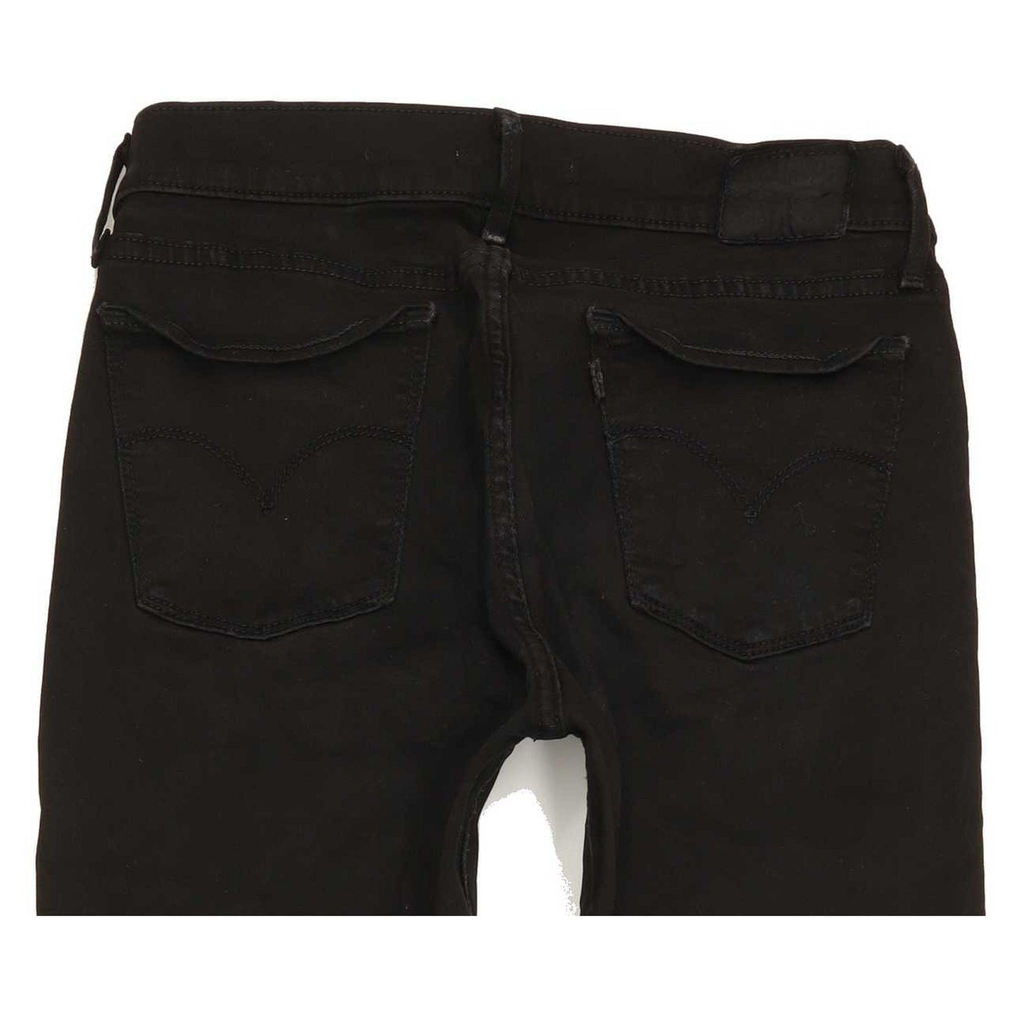 Levi's 710 Super Women Black Skinny Slim Stretch Jeans W29 L31