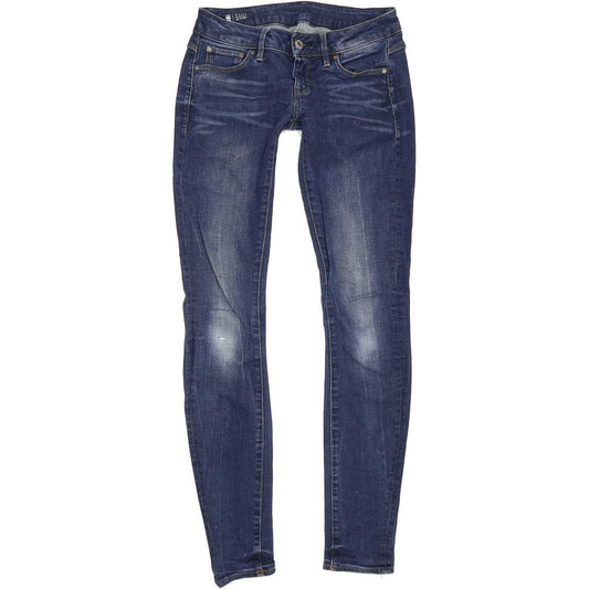 G-Star 3301 Low Women Blue Skinny Slim Stretch Jeans W27 L31