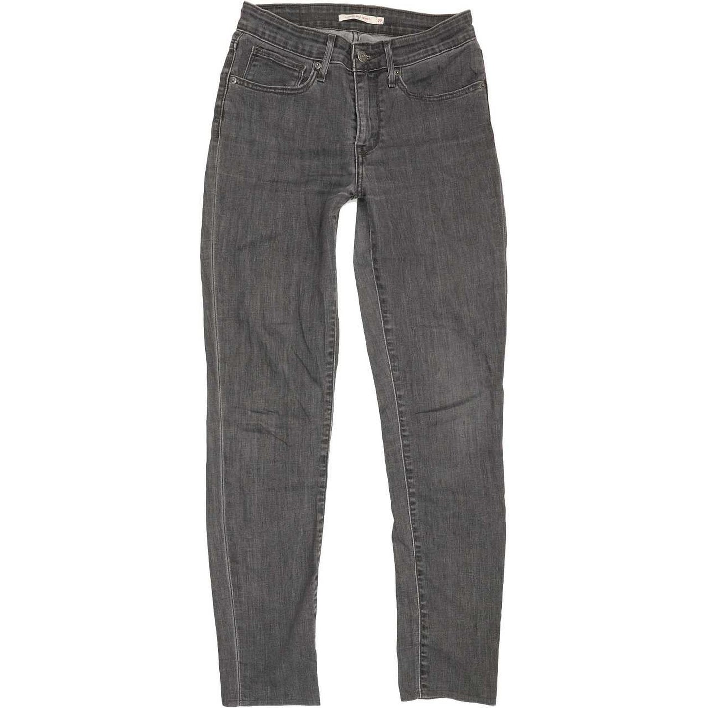 Levi's 721 High Rise Women Grey Skinny Stretch Jeans W27 L29