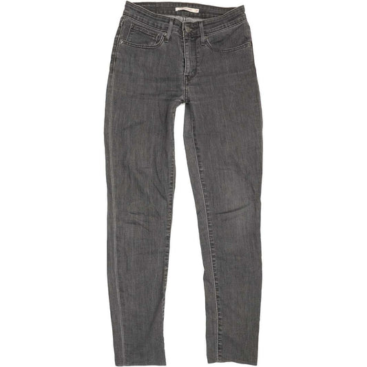 Levi's 721 High Rise Women Grey Skinny Stretch Jeans W27 L29