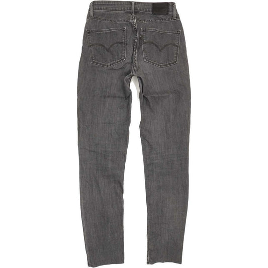 Levi's 721 High Rise Women Grey Skinny Stretch Jeans W27 L29