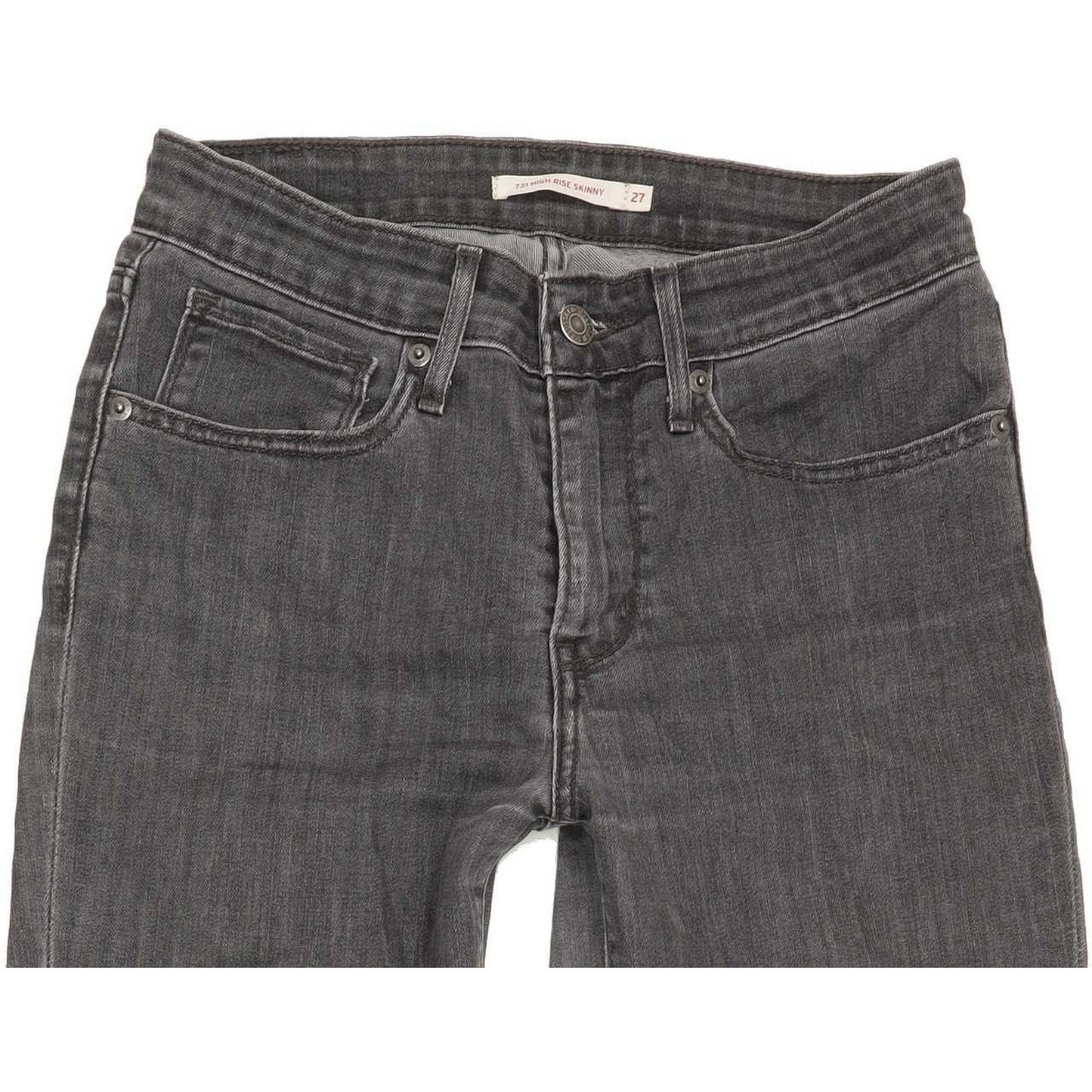 Levi's 721 High Rise Women Grey Skinny Stretch Jeans W27 L29