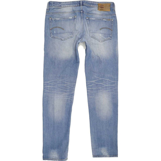 G-Star 3301 Low Men Blue Tapered Regular Jeans W36 L34