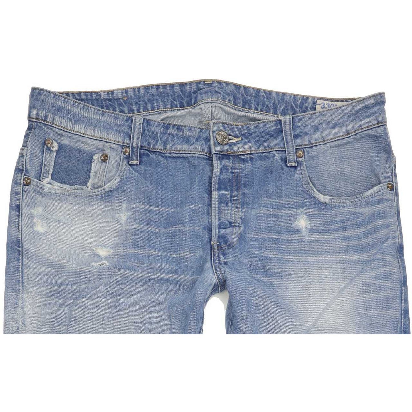 G-Star 3301 Low Men Blue Tapered Regular Jeans W36 L34