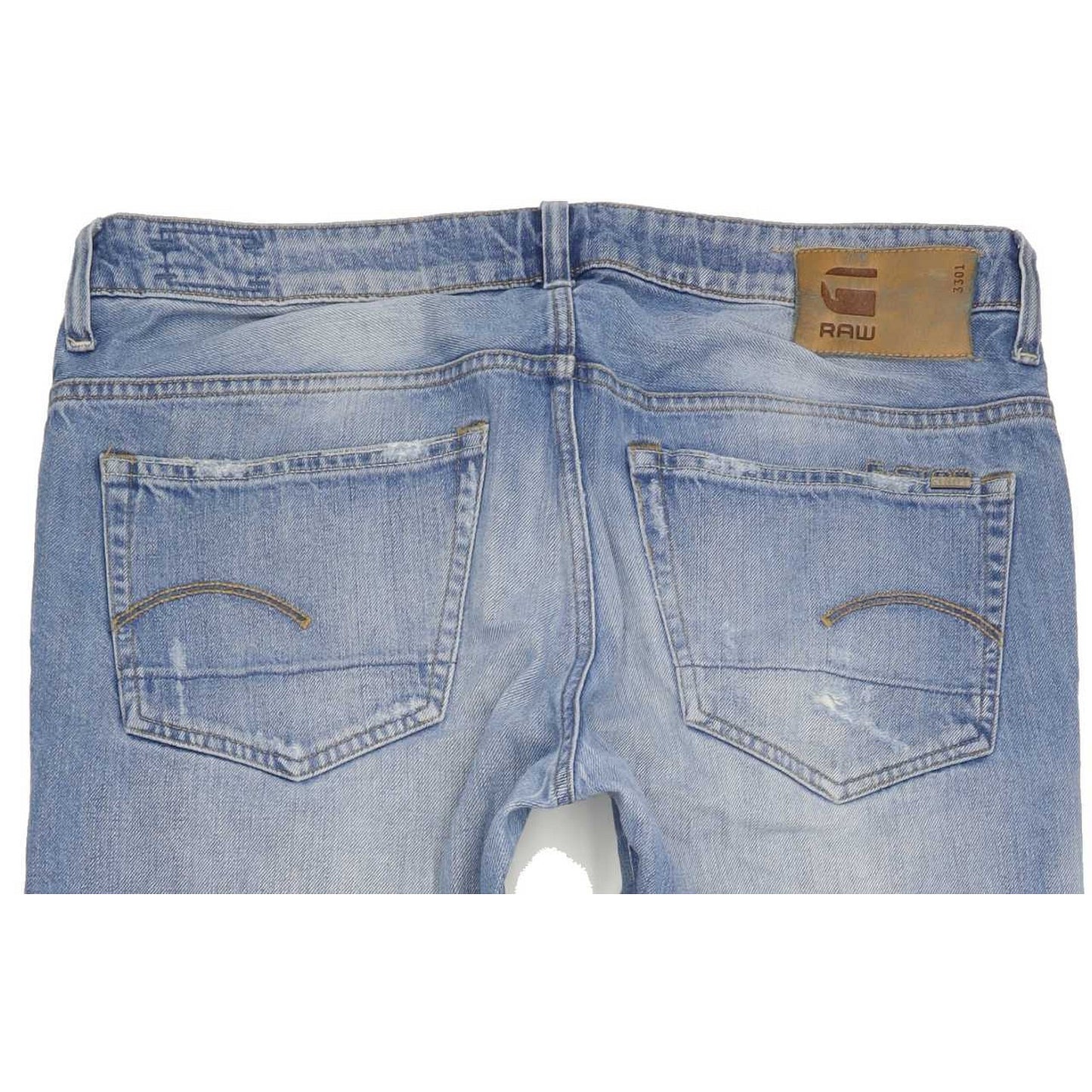 G-Star 3301 Low Men Blue Tapered Regular Jeans W36 L34