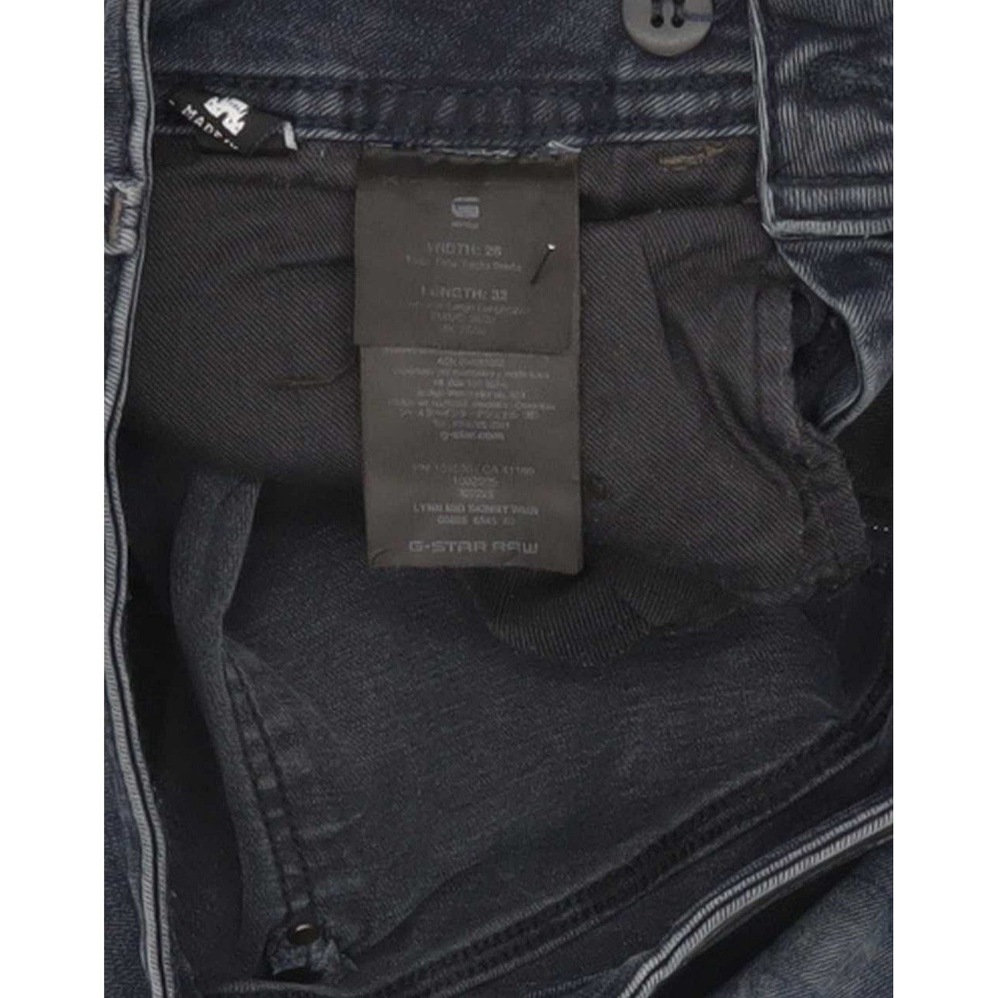 G-Star Lynn Mid Women Blue Skinny Slim Stretch Jeans W26 L32