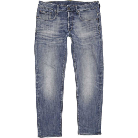 G-Star 3301 Men Blue Straight Slim Stretch Jeans W31 L29