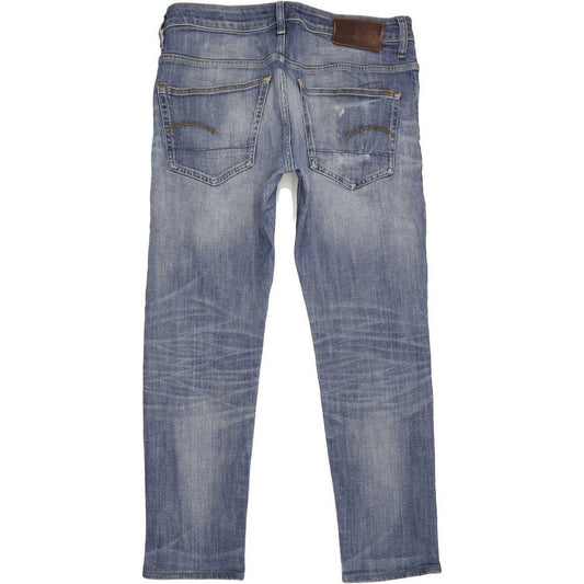 G-Star 3301 Men Blue Straight Slim Stretch Jeans W31 L29