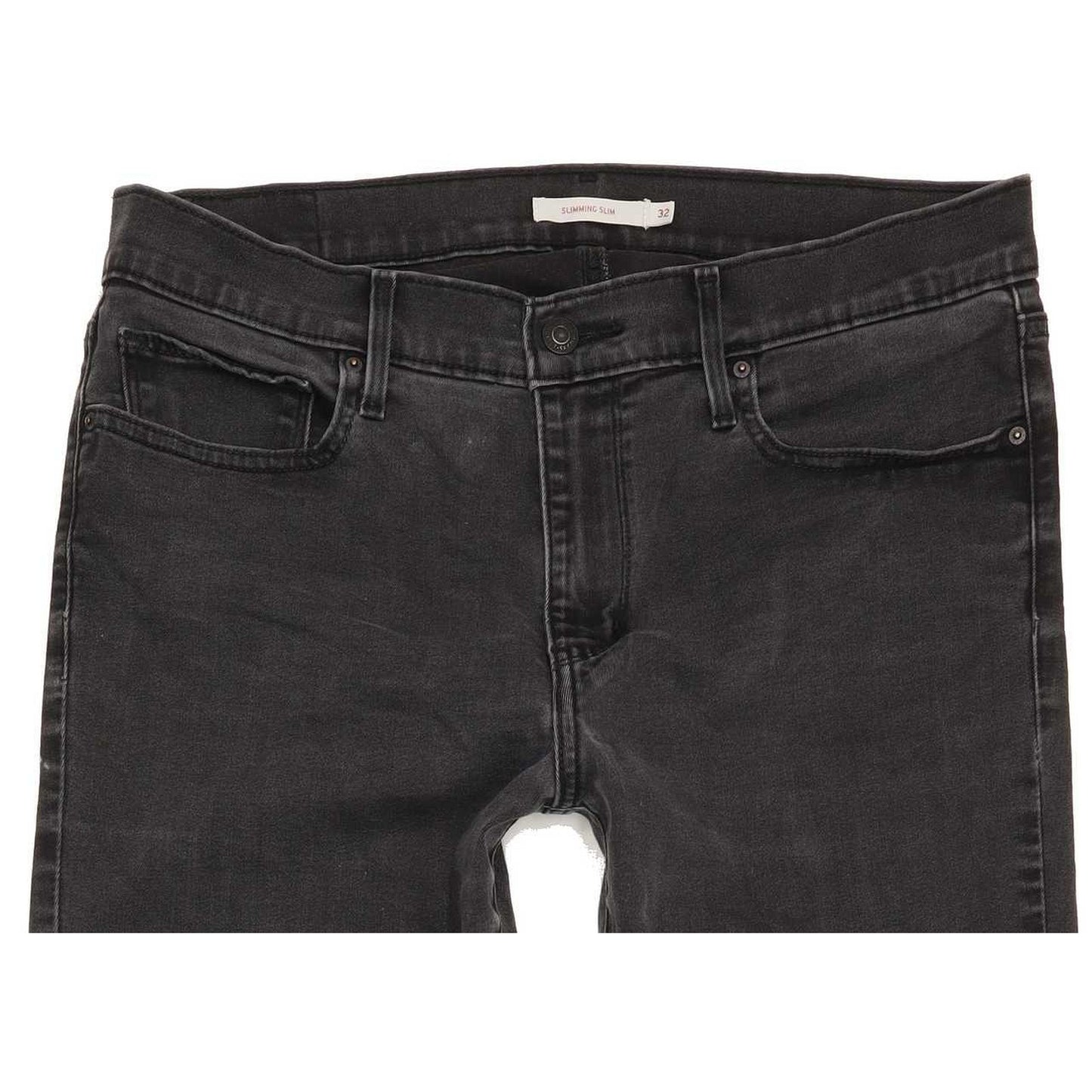 Levi's Slimming Men Black Straight Slim Jeans W32 L33