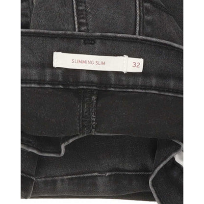 Levi's Slimming Men Black Straight Slim Jeans W32 L33