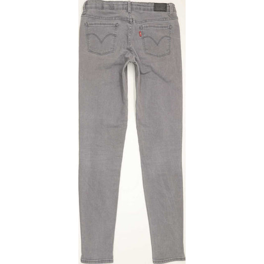Levi's Kids 710 Super Grey Skinny Regular Stretch Jeans W27 L31